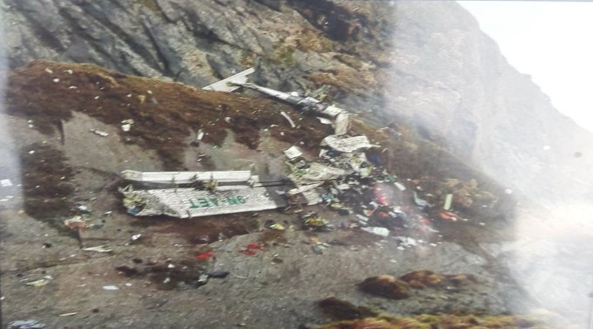 The site of the Tara Air crash. (Photo: ANI)