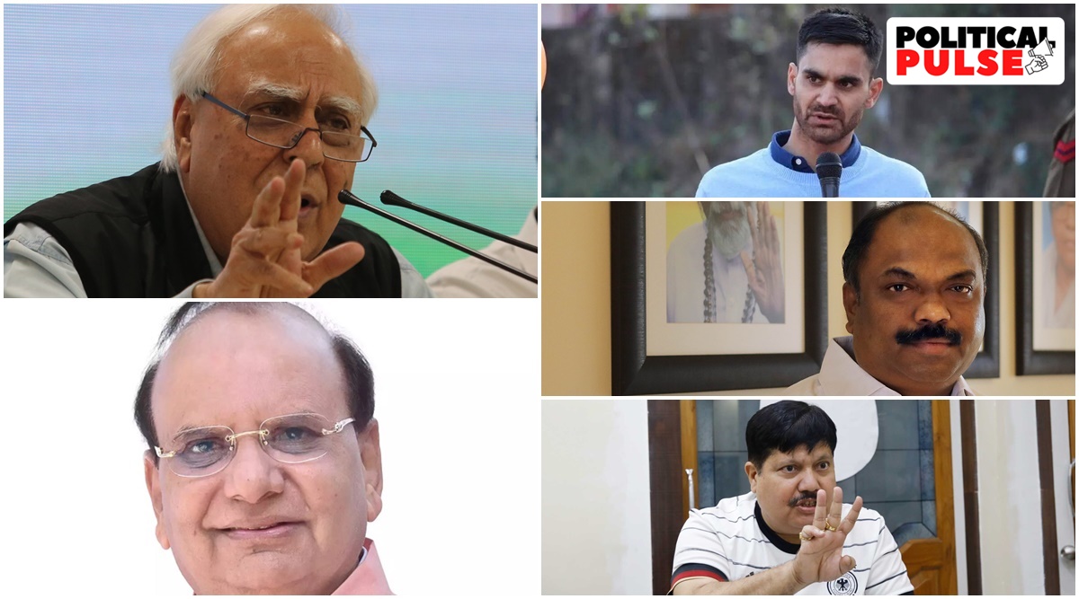 Newsmakers of the Week: Left (top to bottom) Kapil Sibal and Vinai Kumar Saxena; Right (top to bottom) Waheed Para, Anil Parab and Arjun Singh. (File photos)