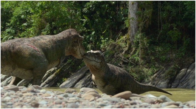 Tyrannosaurus rex shown in Prehistoric Planet. (Photo: Apple TV+)