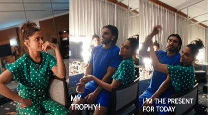 Ranveer Singh calls Deepika Padukone a trophy as she unveils the