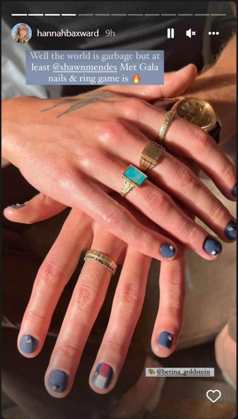 shawn mendes, manicura, met gala 2022