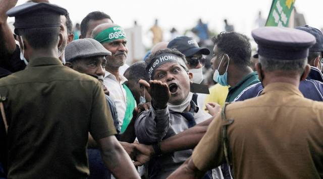 Police used tear gas and water cannon as the protesters tried to approach the president's office. They broke up the rally and briefly detained three people before releasing them. (File)