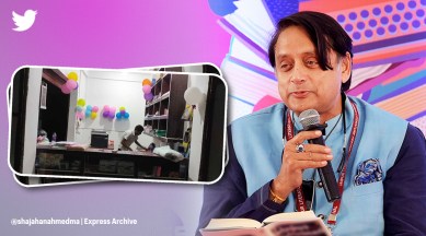 shashi tharoor, shashi tharoor english word, shashi tharoor assam man book shop name, shashi tharoor witty tweets, indian express