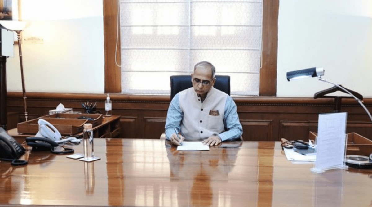 India's new foreign secretary Vinay Mohan Kwatra took charge on Sunday. (Twitter/@ANI)