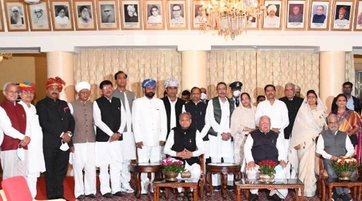 The Congress, with its 108 MLAs, will have 26 surplus votes after winning two seats. It will require 15 votes to win the third seat. (Facebook/Rajendra Singh Gudha)