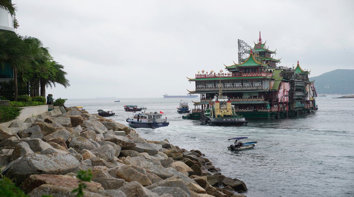 Hong Kong’s iconic Jumbo Floating Restaurant capsizes at sea