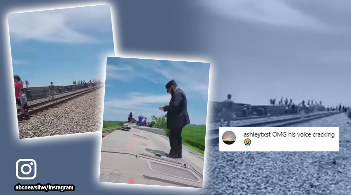 train, train derail, Amtrak train, passengers shares experience, Amtrak, train accident, indian express