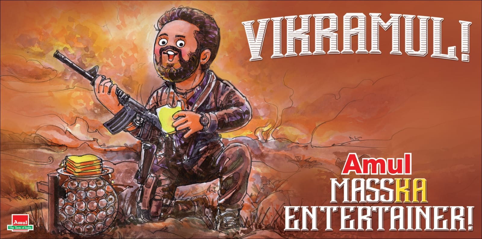 Vikram, Vikram box office collection, Amul Vikram, Kamal Haasan Amul, Amul topical vikram, Amul topical, Indian Express