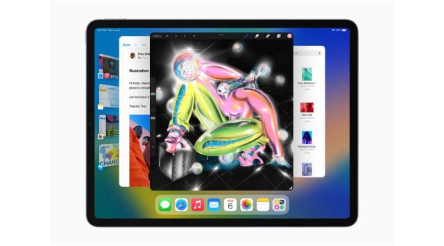 Apple introduced new multitasking features with Stage Manager. (Image credit: Apple) 