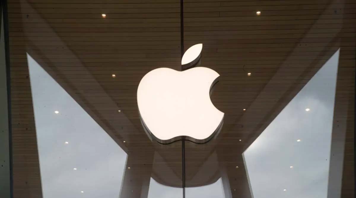 Apple logo is seen