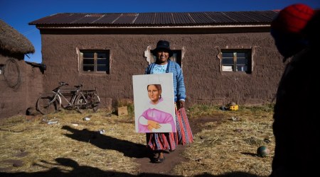 Claudia Callizaya, cholita mona lisa