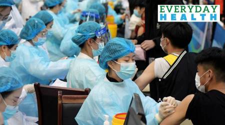 Medical workers inoculate students with the vaccine against the coronavirus at a university in Qingdao, Shandong province, China. (Photo: Reuters/File)