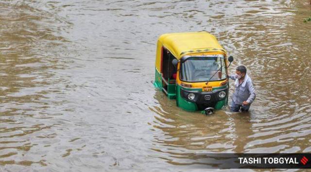 Delhi water logging.
(Express photo)