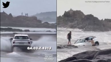 Delhi tourist stunt in Goa, Goa , indian express