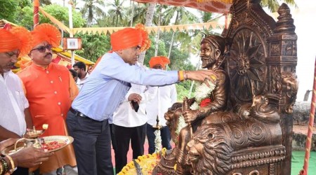 Pramod Sawant was speaking at an event to commemorate the coronation of Chhatrapati Shivaji Maharaj at the Betul Fortress in South Goa’s Quepem. (Express Photo)