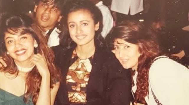 gauri khan with sangeeta bijlani shah rukh khan