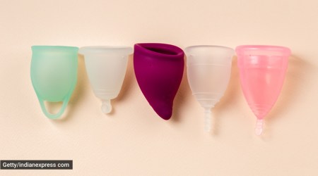 menstrual cup, menstrual cup myths, size of menstrual cup, how to decide menstrual cup size, how to use menstrual cup, indian express news