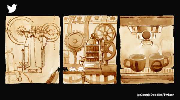 Google doodle, Google doodle today, espresso machine maker, coffee, coffee machine, Angelo Moriondo, Angelo Moriondo 171st birthday, indian express