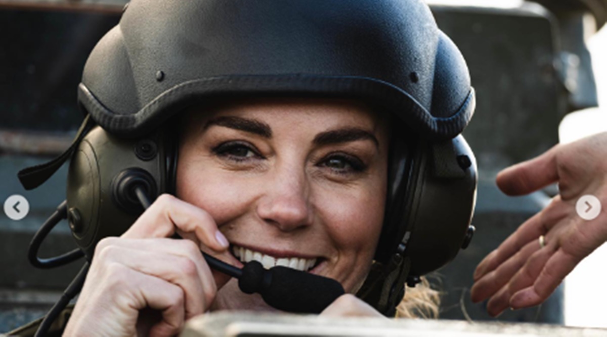 Kate Middleton swaps dresses for camouflage during military outing