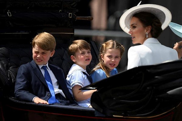 Kate Middleton, Kate Middleton news, Kate Middleton fashion, Kate Middleton accessories, Kate Middleton Diana earrings, Kate Middleton Trooping the Colour parade, indian express news