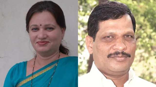 Mukta Tilak (L), Laxman Jagtap