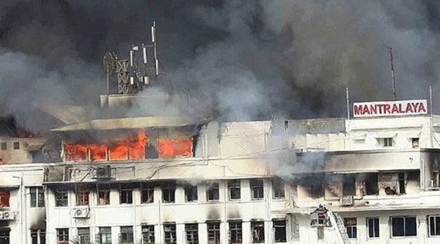The fire, which started on the fourth floor, spread fast due to the many files and documents kept in the secretariat's rooms, and soon engulfed vast swathes of other floors. (Express file photo)