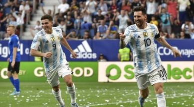 The Messiah Twitter Reacts As Messi Scores Five For Argentina Vs Estonia Sports News The Indian Express
