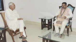 After PM’s call to CM, Pradhan meets Nitish, calls him Bihar NDA chief