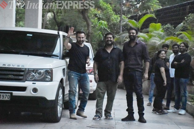 prabhas, sai ali khan with om raut