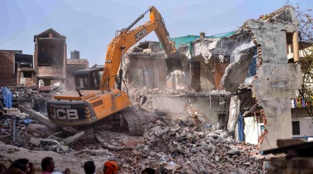 Bulldozer made in Prayagraj challenge to the constitution