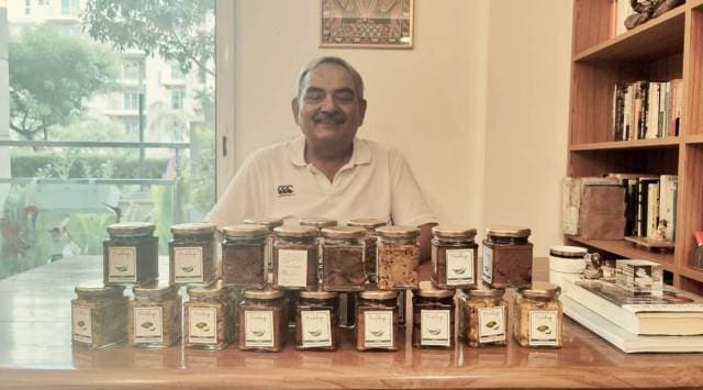 Rajiv Mehrishi at his home in Jaipur. (Special Arrangement)