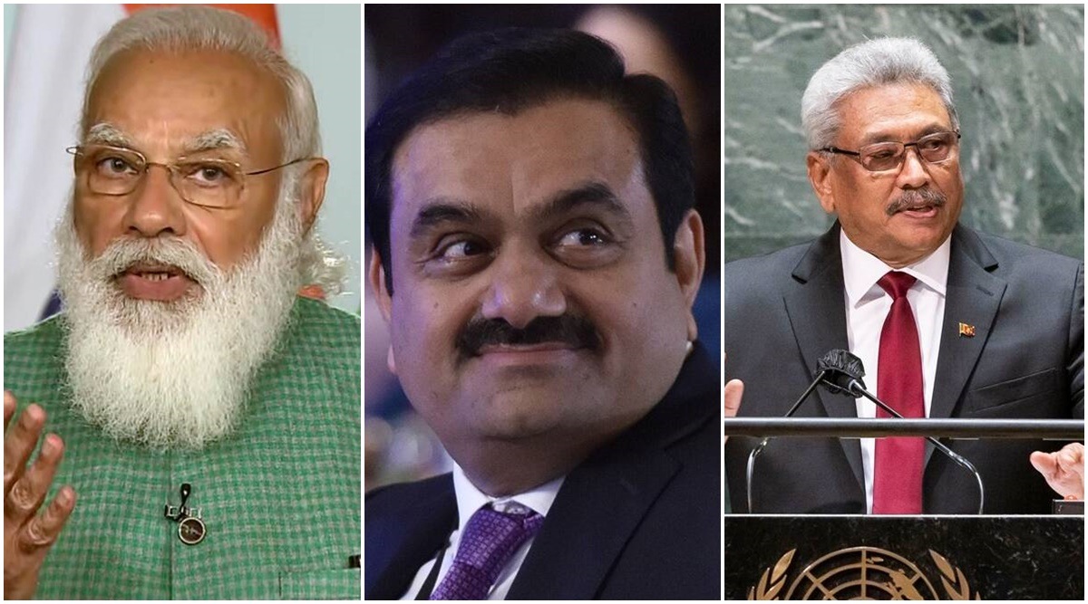 Ferdinando told a parliamentary committee on Friday that Rajapaksa had asked him to give a 500-megawatt renewable energy project in the island nation’s northern Mannar district to the Adani Group. (File photos) 