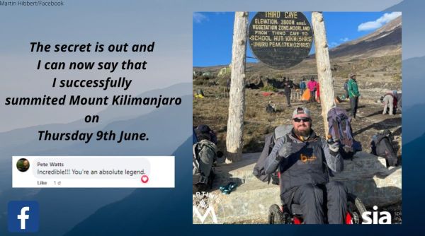paralysed man reaches Mount Kilimanjaro, bomb attack survivor reaches Kilimanjaro, Mount Kilimanjaro, Manchester Arena bombing, indian express