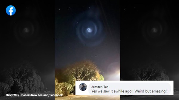 spiral blue light on sky, New Zealand skies, bizarre spiral blue light on sky, indian express