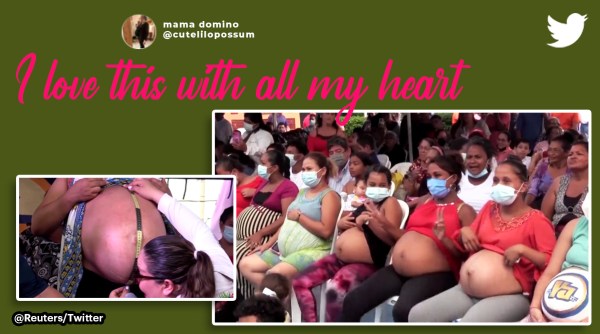 baby bump competition, baby bump competition in Nicaragua, pregnant women, baby bump, baby bump competition video, indian express