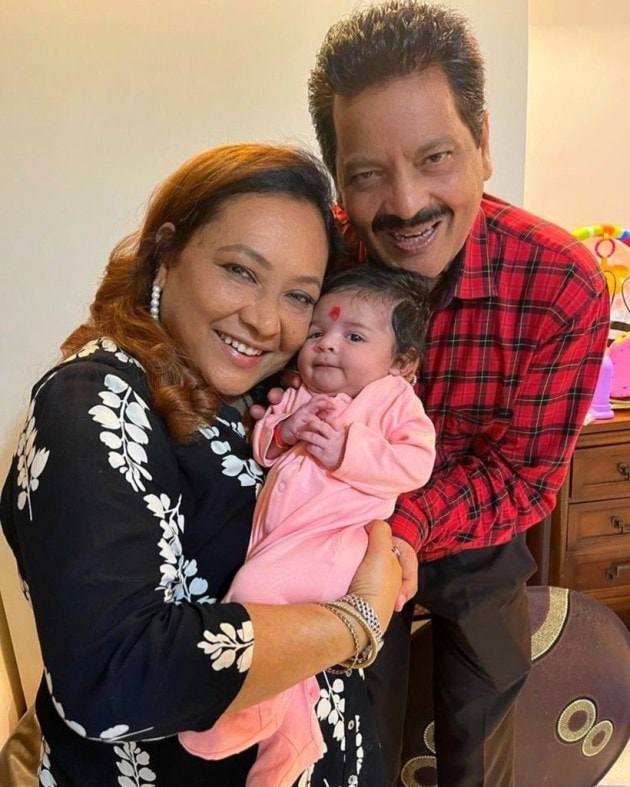 Udit Narayan and Deepa Narayan Jh