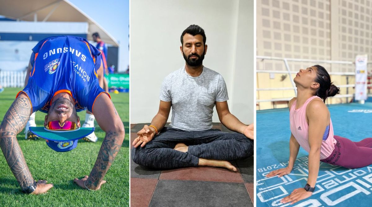 Van Cheteshwar Pujara tot Nikhat Zareen, atleten vieren International Yoga Day