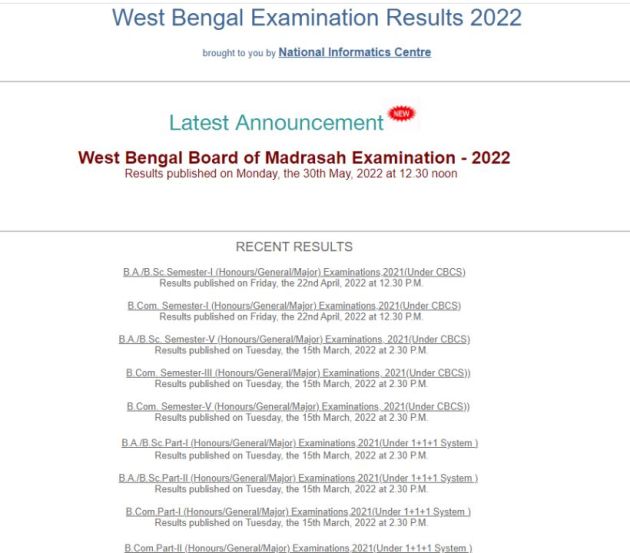 wbbse madhyamic result, wb 10 result live updates