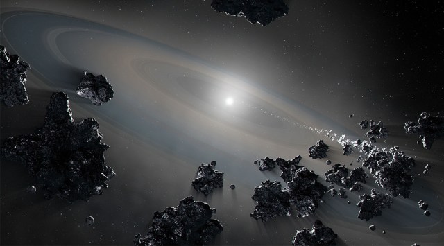 An artist's illustration of what the white dwarf looks like. (Image credit: NASA) 