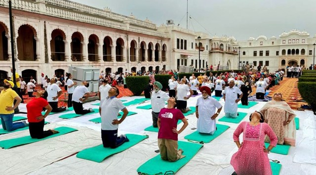 Yoga, which encompasses asanas, breathing techniques and meditation, needs more fundamental research so that it can be integrated into the prevention and management of various lifestyle disorders like obesity, diabetes, hypertension, and cancer, feels Prof Anand. (Express photo by Harmeet Sodhi)
