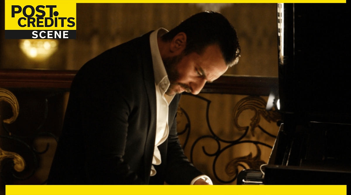 Saif Ali Khan in a still from Agent Vinod.