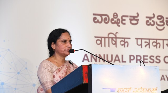 Anandi Ramalingam, Chairman and managing director of the BEL. (Express Photo)