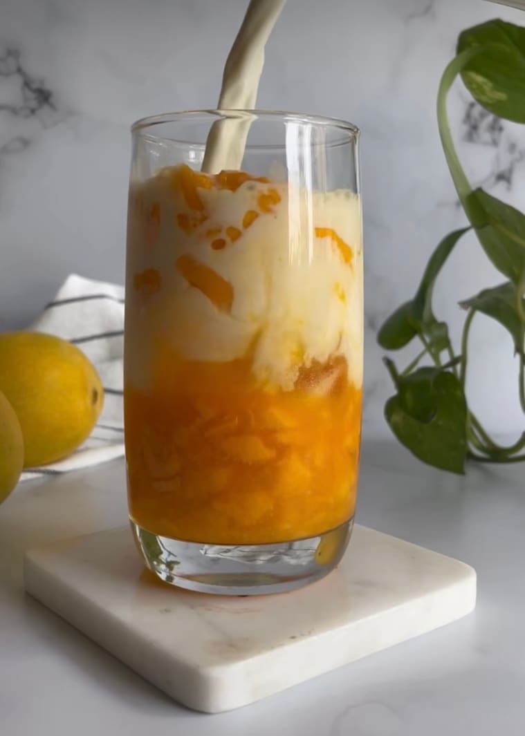 mango juice recipe with milk