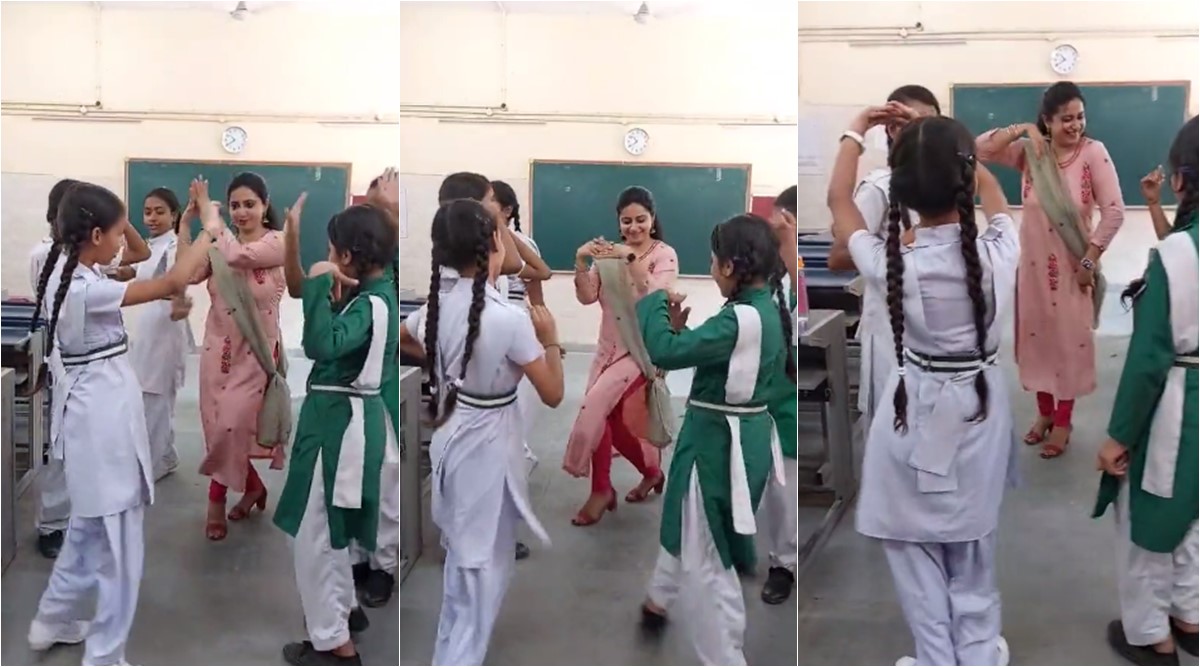 Sex Tichar Hindi Dubbed Video - Making memories: Delhi students, teacher groove to 'Kajra Mohabbat Wala';  netizens love it | Trending News,The Indian Express