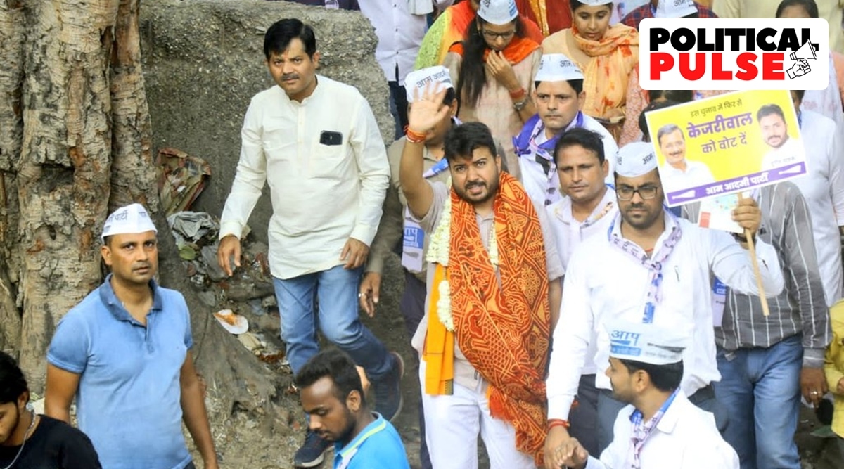 The Aam Aadmi Party (AAP) has fielded Durgesh Pathak for the Rajinder Nagar bypoll. (Twitter/AAP)