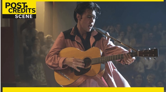 Austin Butler in a still from Elvis. 