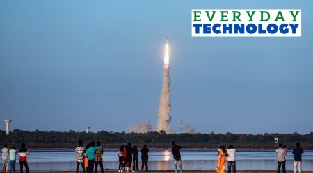 ISRO's PSLV-C53 carrying DS-EO satellite along with two other co-passenger satellites successfully launched from the Sathish Dhawan Space Centre, in Sriharikota, Thursday, June 30, 2022. (PTI Photo)