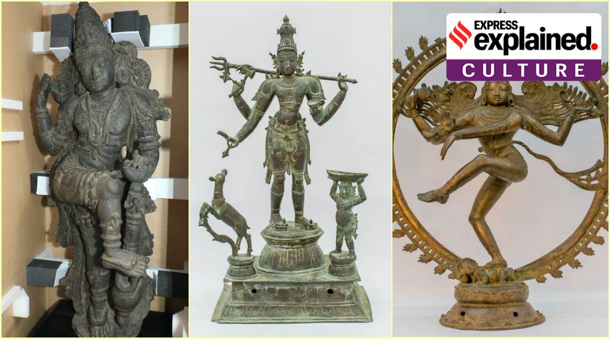 (From left to right): Dvārapāla; Kankālamurti; Nataraja