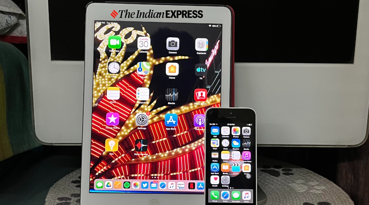 The base iPad model is currently stuck with the Lightning port. (Image credit: Anuj Bhatia/Indian Express)