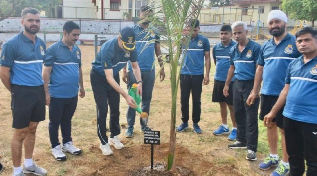 Officers and their families planted over 1,000 trees on the vast campus of INS Shivaji located amid Sahyadris in Lonavala in Pune district.